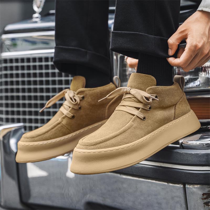 Men s High-Top Retro Suede Sneakers & Handmade Martin Boots - Lace-Up Casual Work Shoes, Autumn/Winter, Thick-Soled, Style 1207-J. 41
Men s High-Top Retro Suede Sneakers & Handmade Martin Boots - Lace-Up Casual Work Shoes, Autumn/Winter, Thick-Soled, Style 1207-J. 41