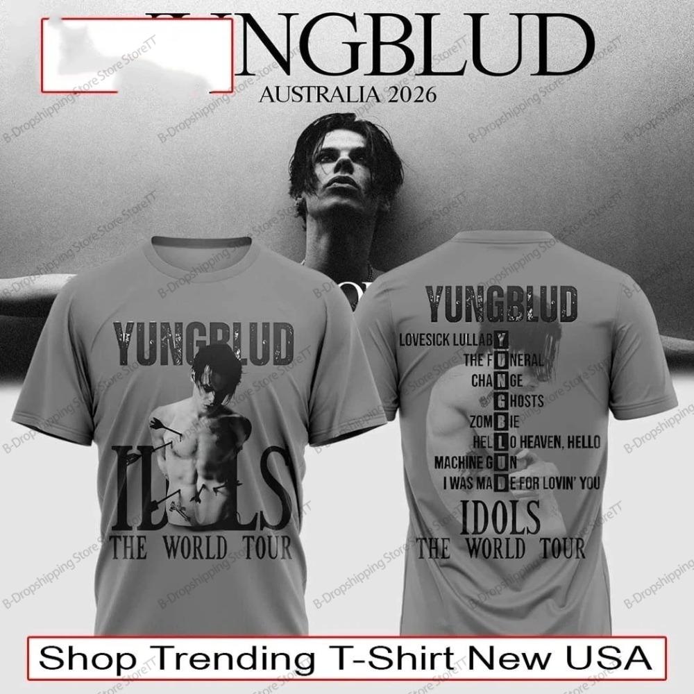 2026 New Rock Band Yungblud Idols Tour 3D Print T-shirt Men Women Fashion Sports Hip HOP Short Sleeve Tops Tees Mens Clothing 6XL
2026 New Rock Band Yungblud Idols Tour 3D Print T-shirt Men Women Fashion Sports Hip HOP Short Sleeve Tops Tees Mens Clothing 6XL