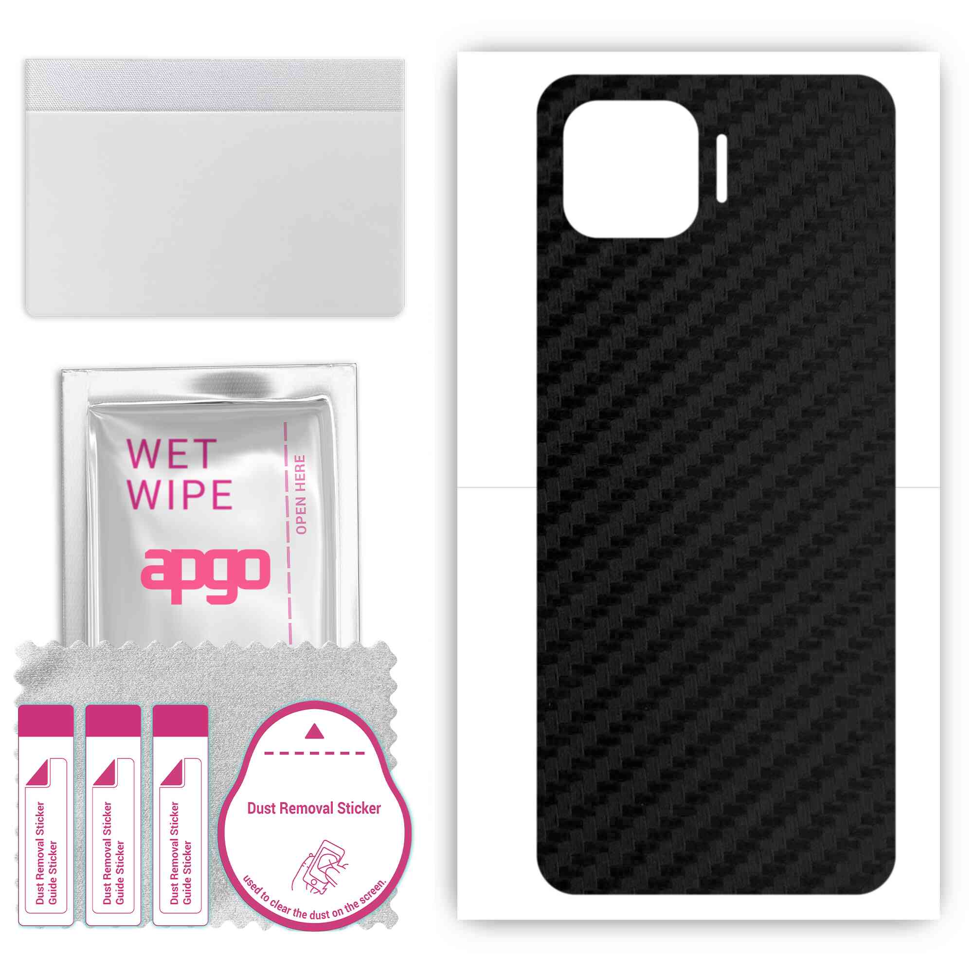 apgo Protective Skin Sticker for the back compatible with Oppo Reno4 SE, Wrap Film, Foil, Vinyl - Pattern Carbon Black
apgo Protective Skin Sticker for the back compatible with Oppo Reno4 SE, Wrap Film, Foil, Vinyl - Pattern Carbon Black