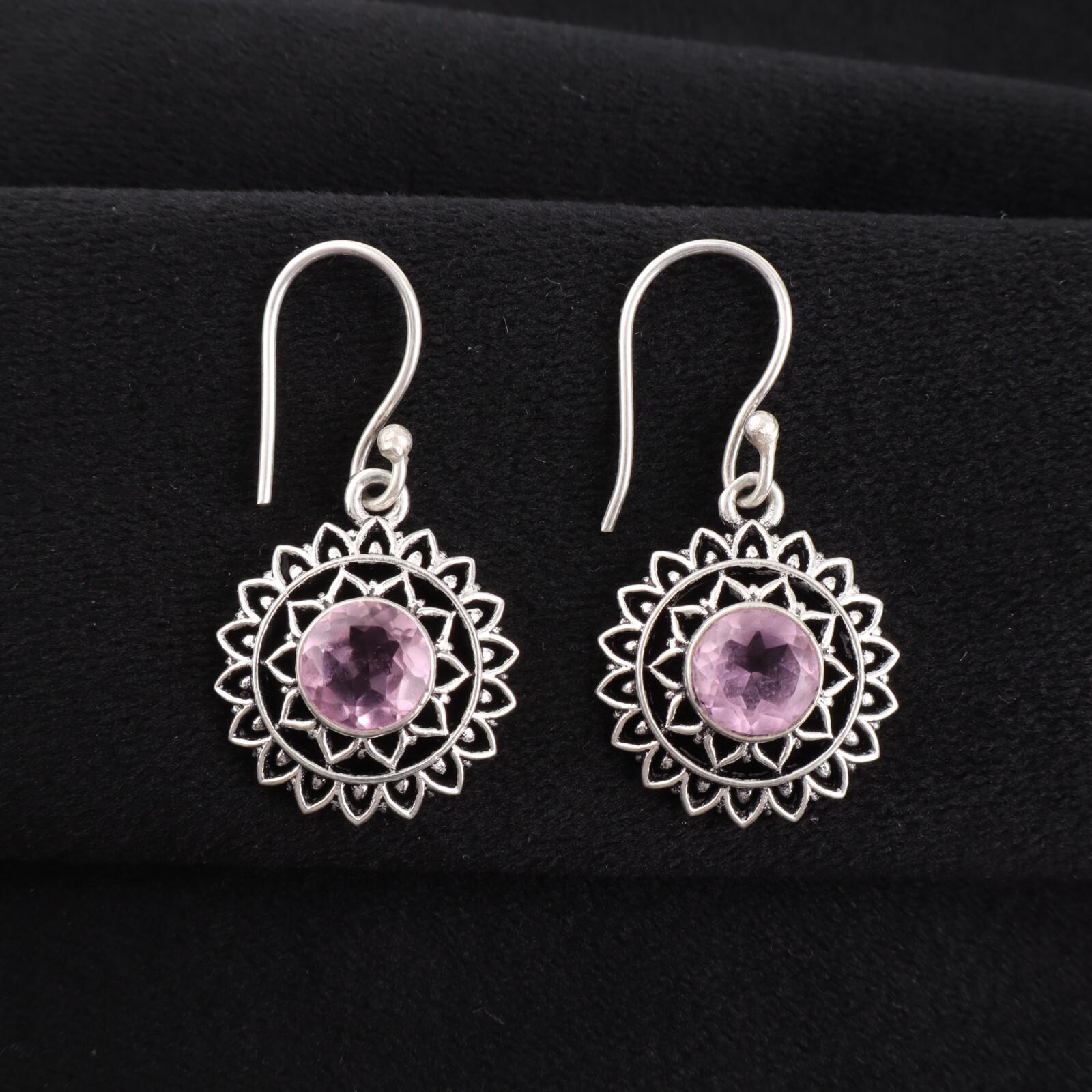 Rare Morganite Gemstone 925 Sterling Silver Jewelry Earrings 1.57 Gift For Her CE-19-12
Rare Morganite Gemstone 925 Sterling Silver Jewelry Earrings 1.57 Gift For Her CE-19-12