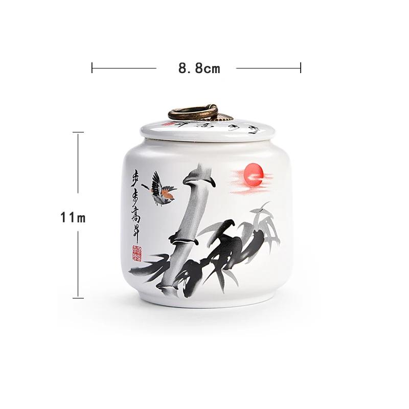Бытовая герметичная коробка для чая Керамические банки для чая Коробка для хранения зерна на кухне с крышкой Банка для хранения журнальный столик Украшение для рабочего стола
Бытовая герметичная коробка для чая Керамические банки для чая Коробка для хранения зерна на кухне с крышкой Банка для хранения журнальный столик Украшение для рабочего стола