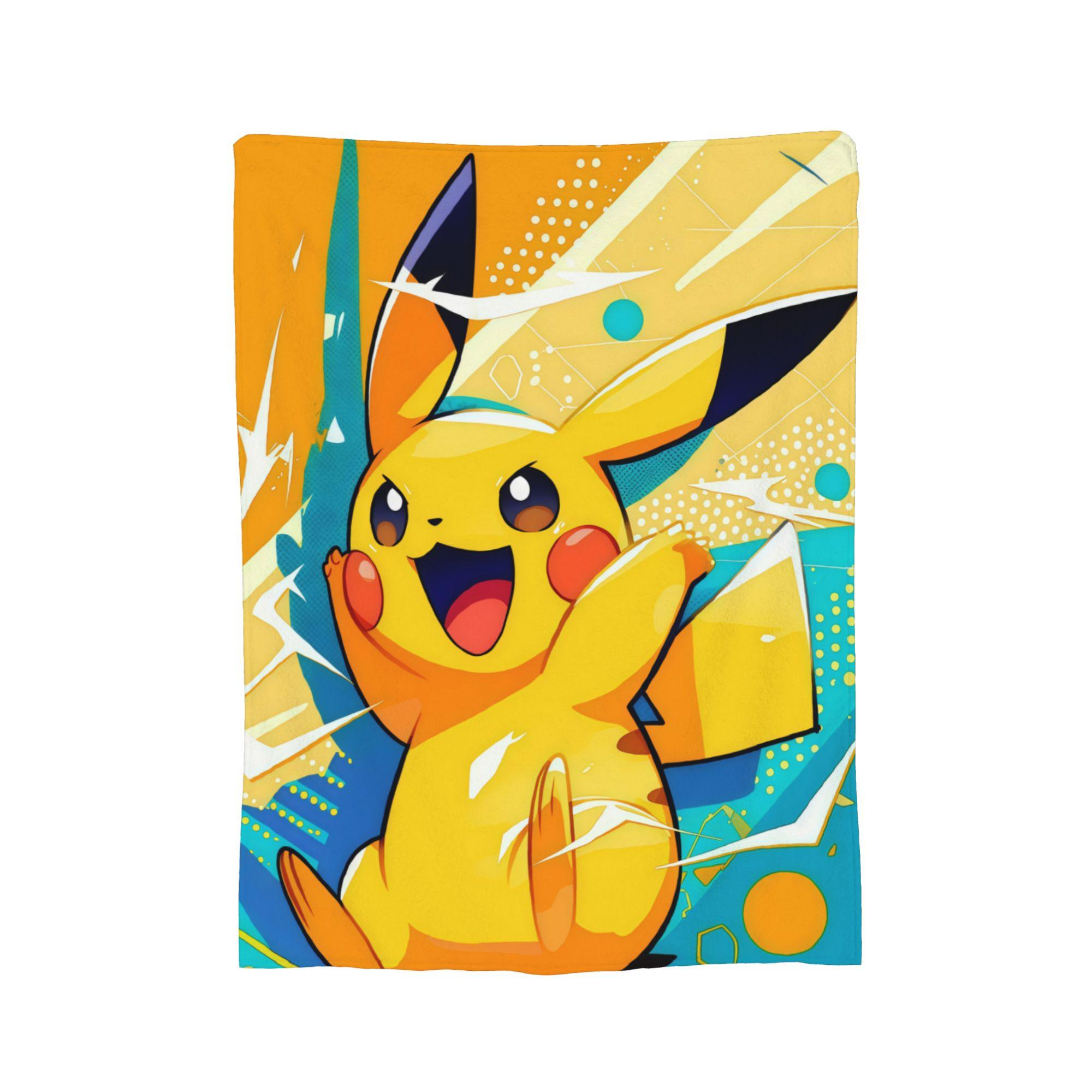 Pokemons Cartoon Pikachu Blankets Fleece Spring Autumn Portable Soft Throw Blankets for Sofa Couch Quilt 30x40in
Pokemons Cartoon Pikachu Blankets Fleece Spring Autumn Portable Soft Throw Blankets for Sofa Couch Quilt 30x40in