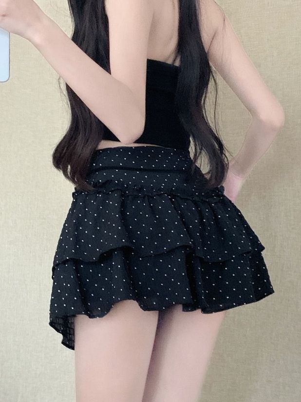 Polka Dot Ballet Cake Skirt for Women with Puffy Little Ones Sweet High Waist Slim Short Trendy XL чорний
Polka Dot Ballet Cake Skirt for Women with Puffy Little Ones Sweet High Waist Slim Short Trendy XL чорний