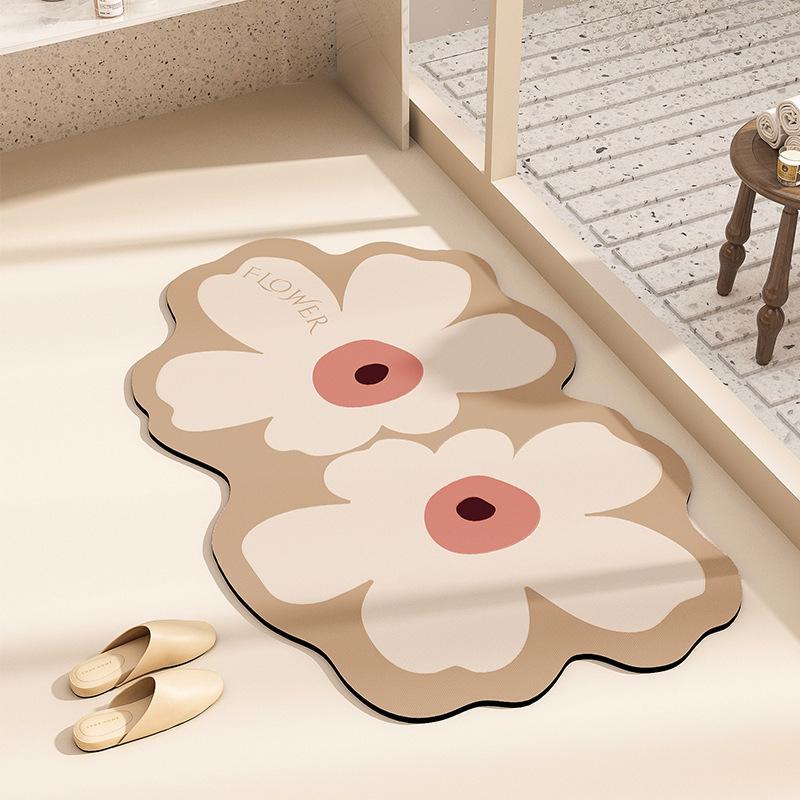 Bathroom Diatom Mud Mat Bathroom Door Mat Flower Moisture-wicking Non-slip Carpet Home Door Mat Durable Durable 40×60cm
Bathroom Diatom Mud Mat Bathroom Door Mat Flower Moisture-wicking Non-slip Carpet Home Door Mat Durable Durable 40×60cm