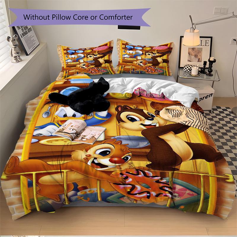 3pcs Chip & Dale Donald Duck Quilt Set Cartoon Themed Bed Quilt Set Lovely Character Bedroom Decor Bed Quilt Set Four Seasons (1 Cover + 2Pillowc 135x200cm
3pcs Chip & Dale Donald Duck Quilt Set Cartoon Themed Bed Quilt Set Lovely Character Bedroom Decor Bed Quilt Set Four Seasons (1 Cover + 2Pillowc 135x200cm