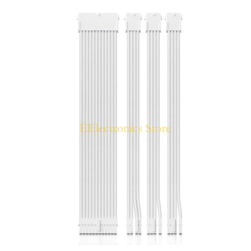 B03C PC 18AWG Power Extension Cable Set, SoftBraiding, 1x24Pin, 1x8Pin CPU, 2x8Pin PCIe with Combs for Easy Management, 30cm білий
B03C PC 18AWG Power Extension Cable Set, SoftBraiding, 1x24Pin, 1x8Pin CPU, 2x8Pin PCIe with Combs for Easy Management, 30cm білий