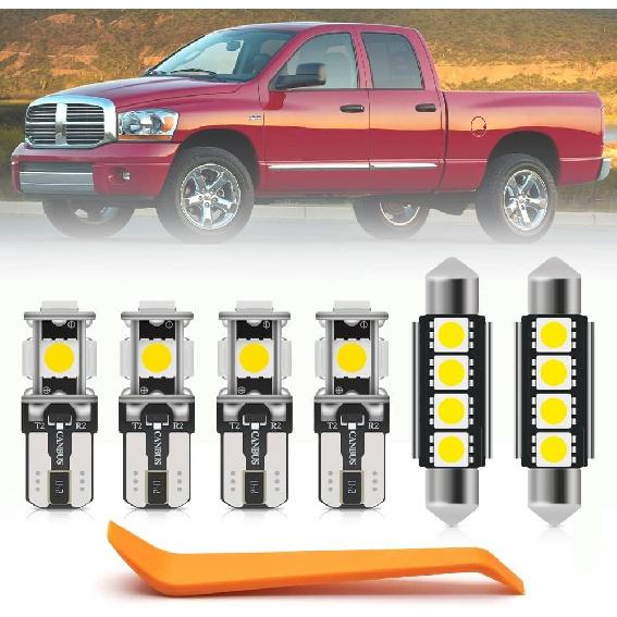12pcs White Interior LED Lights Kit for 2003 2004 2005 2006 2007 2008 Dodge Ram 1500 2500 3500 Map Dome Visor Trunk Lights Super Bright 6000K
12pcs White Interior LED Lights Kit for 2003 2004 2005 2006 2007 2008 Dodge Ram 1500 2500 3500 Map Dome Visor Trunk Lights Super Bright 6000K