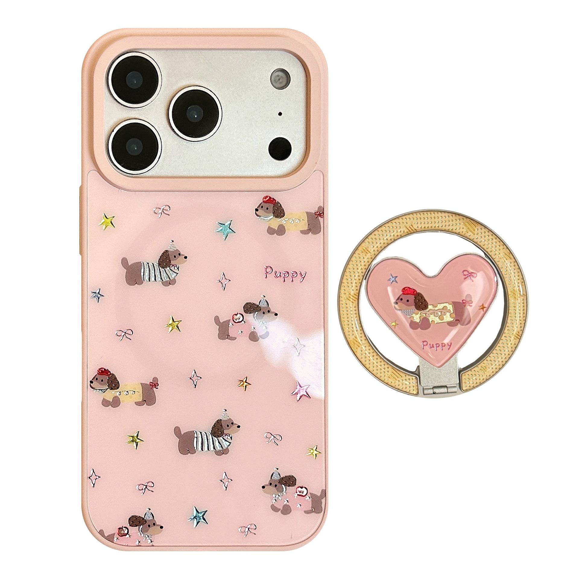 Pink Puppy Magnetic Heart-Shaped Phone Case for iPhone 16, iPhone 17, and iPhone 17 Pro Max iPhone 17 Air
Pink Puppy Magnetic Heart-Shaped Phone Case for iPhone 16, iPhone 17, and iPhone 17 Pro Max iPhone 17 Air