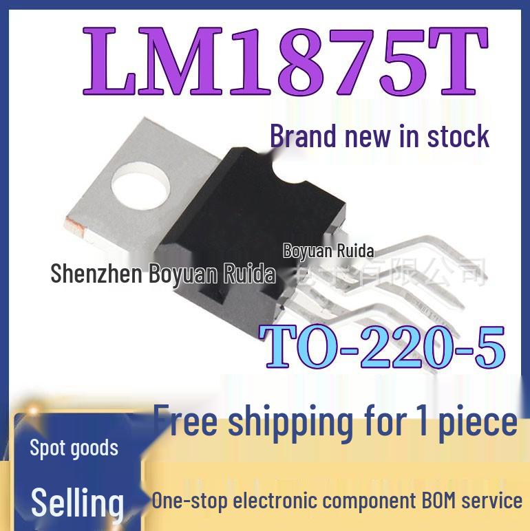 LM1875T/NOPB 20W Audio Power Amplifier, TO-220-5 Through-Hole Domestic Chip
LM1875T/NOPB 20W Audio Power Amplifier, TO-220-5 Through-Hole Domestic Chip
