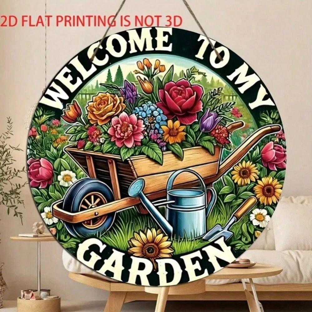 Vintage Welcome Sign Rustic Garden Decor Metal Flower Cart Wall Art 20x20 різнокольоровий
Vintage Welcome Sign Rustic Garden Decor Metal Flower Cart Wall Art 20x20 різнокольоровий