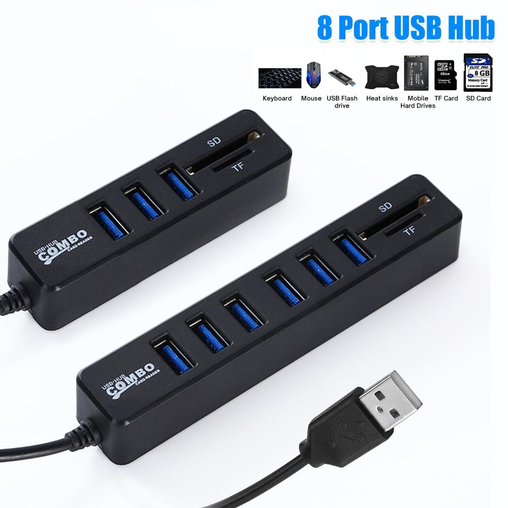 8 в 1 USB 2.0 концентратор расширитель адаптер несколько 8/5 портов USB splitter HUB высокоскоростной концентратор 2.0 концентратор TF SD кард-ридер для ноутбука ПК
8 в 1 USB 2.0 концентратор расширитель адаптер несколько 8/5 портов USB splitter HUB высокоскоростной концентратор 2.0 концентратор TF SD кард-ридер для ноутбука ПК