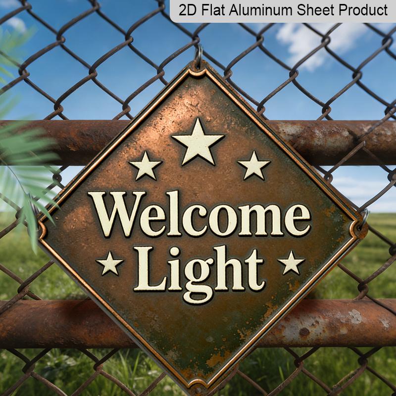 2D Flat - 1pc, Starry Welcome Theme, Holiday Gift for Grandma, Vintage Metal Sign, Suitable for Decorating Bedrooms, Living Rooms, Hallways 20*20cm
2D Flat - 1pc, Starry Welcome Theme, Holiday Gift for Grandma, Vintage Metal Sign, Suitable for Decorating Bedrooms, Living Rooms, Hallways 20*20cm