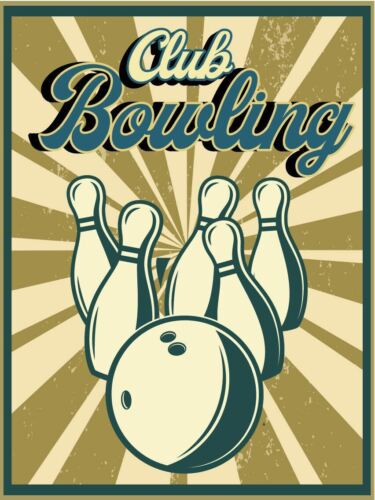 Club Bowling Vintage Retro Metal SignAluminum 20x30cm(7.8x11.8inch)
Club Bowling Vintage Retro Metal SignAluminum 20x30cm(7.8x11.8inch)