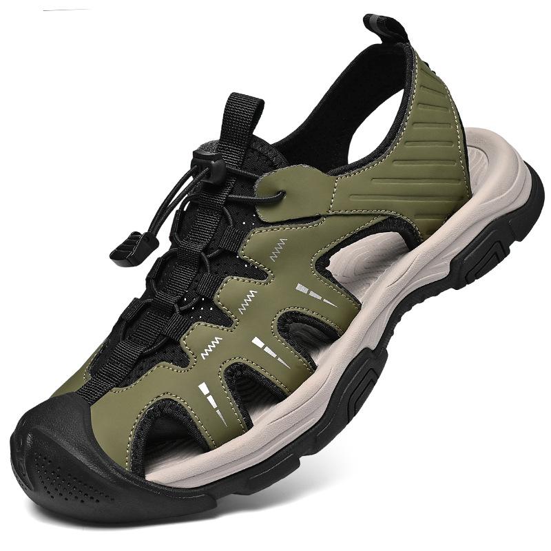 Мужские летние сандалии для улицы, с закрытым носком, нескользящие, для ходьбы по ручьям на открытом воздухе, мужские простые легкие пляжные сандалии с мягкой подошвой 46 зелёный
Мужские летние сандалии для улицы, с закрытым носком, нескользящие, для ходьбы по ручьям на открытом воздухе, мужские простые легкие пляжные сандалии с мягкой подошвой 46 зелёный