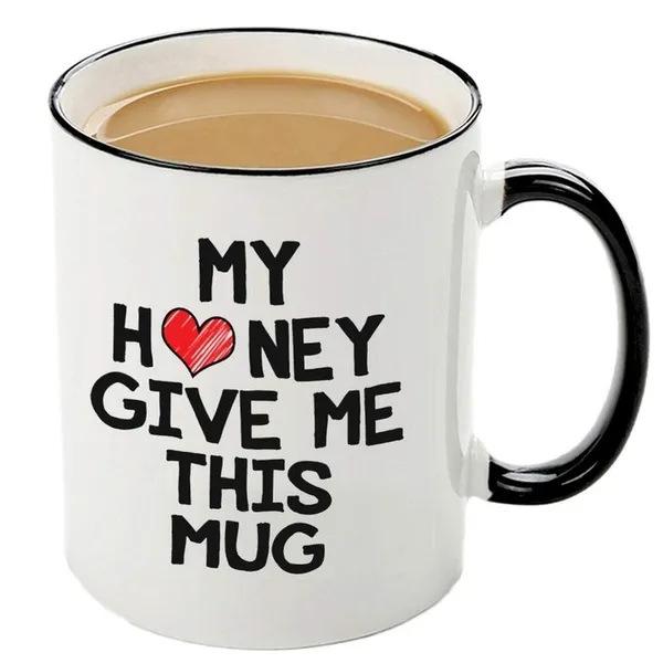 My Honey Give Me This Mug Ceramic Coffee Mark Cup Tea Cup American English New 301-400ml чорний
My Honey Give Me This Mug Ceramic Coffee Mark Cup Tea Cup American English New 301-400ml чорний