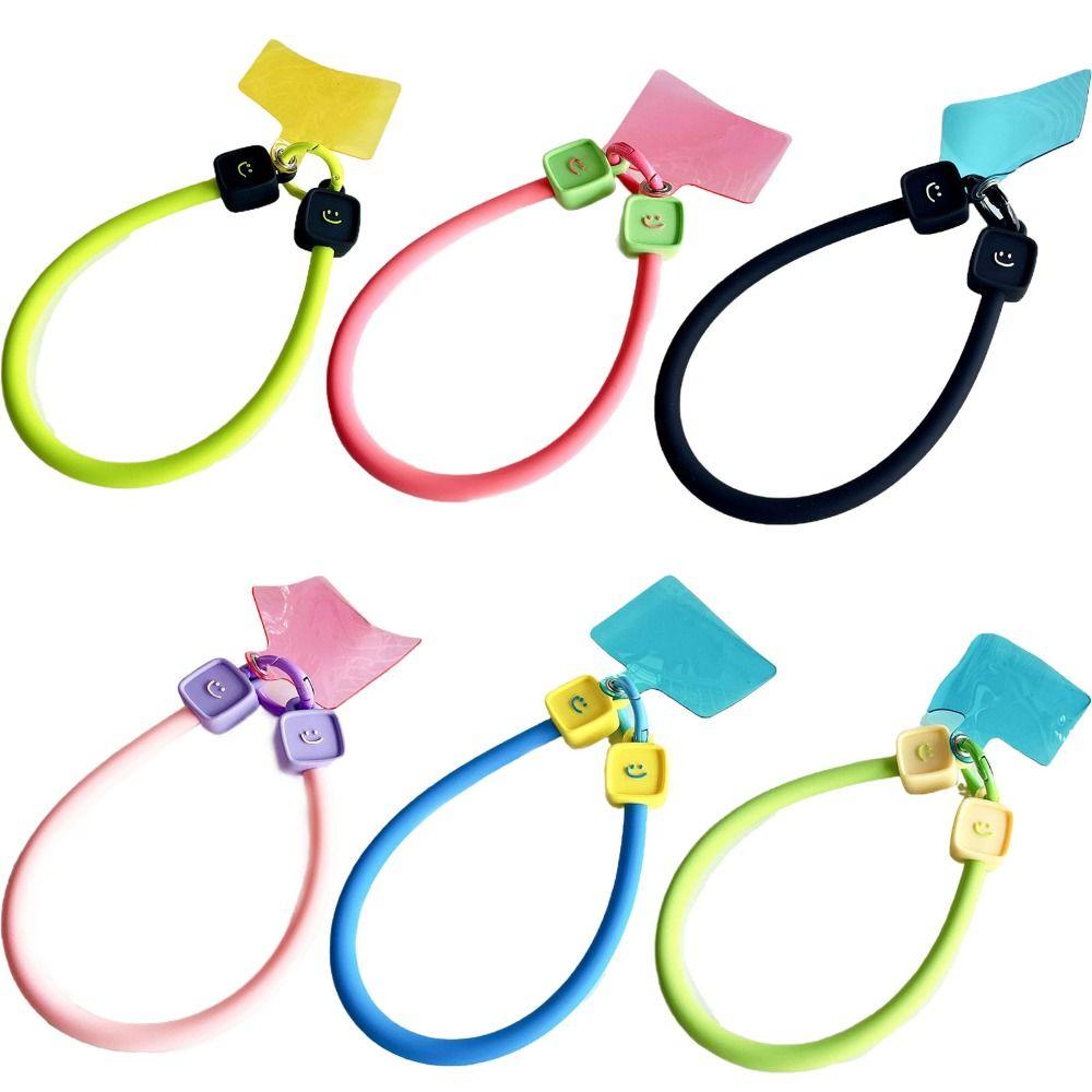 Smiling Face Mobile Phone Lanyard Cartoon Phone Silicone Rope Phone Case Universal for Women рожевий
Smiling Face Mobile Phone Lanyard Cartoon Phone Silicone Rope Phone Case Universal for Women рожевий