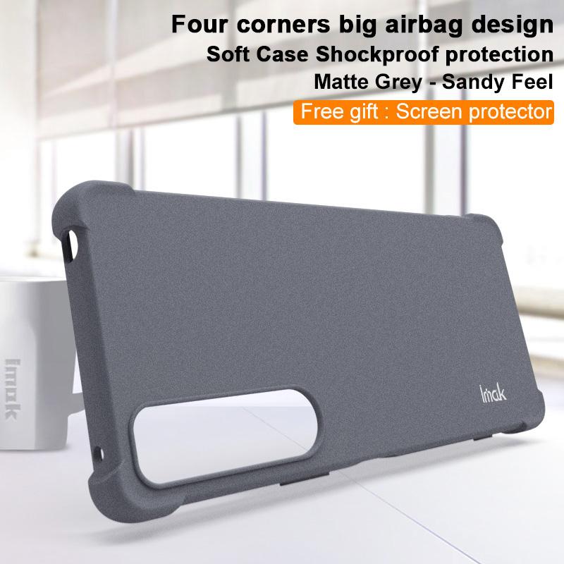 IMAK Matte TPU Case for Sony Xperia 1 IV 5G,Four Corner Airbags Shockproof Phone Cover with Screen Protector Grey
IMAK Matte TPU Case for Sony Xperia 1 IV 5G,Four Corner Airbags Shockproof Phone Cover with Screen Protector Grey