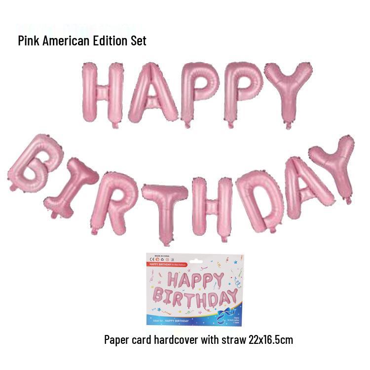 16-Inch Happy Birthday Aluminum Foil Balloon Set
16-Inch Happy Birthday Aluminum Foil Balloon Set