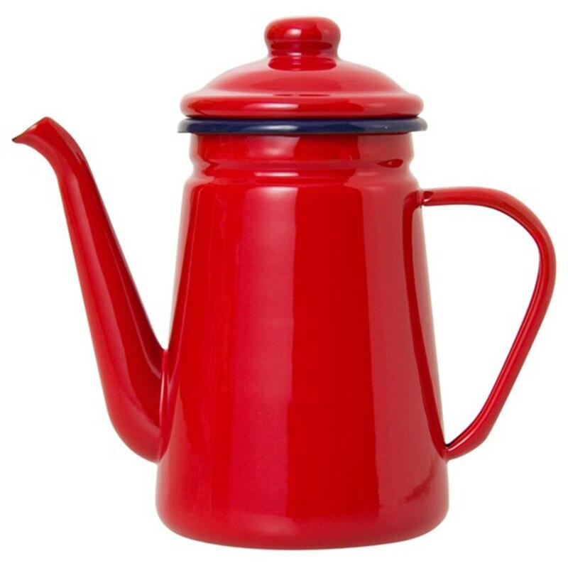 Enameled Coffee Pot Pour Milk Pot Barista Pot Kettle For Gas Cooker And Induction Cooker
Enameled Coffee Pot Pour Milk Pot Barista Pot Kettle For Gas Cooker And Induction Cooker
