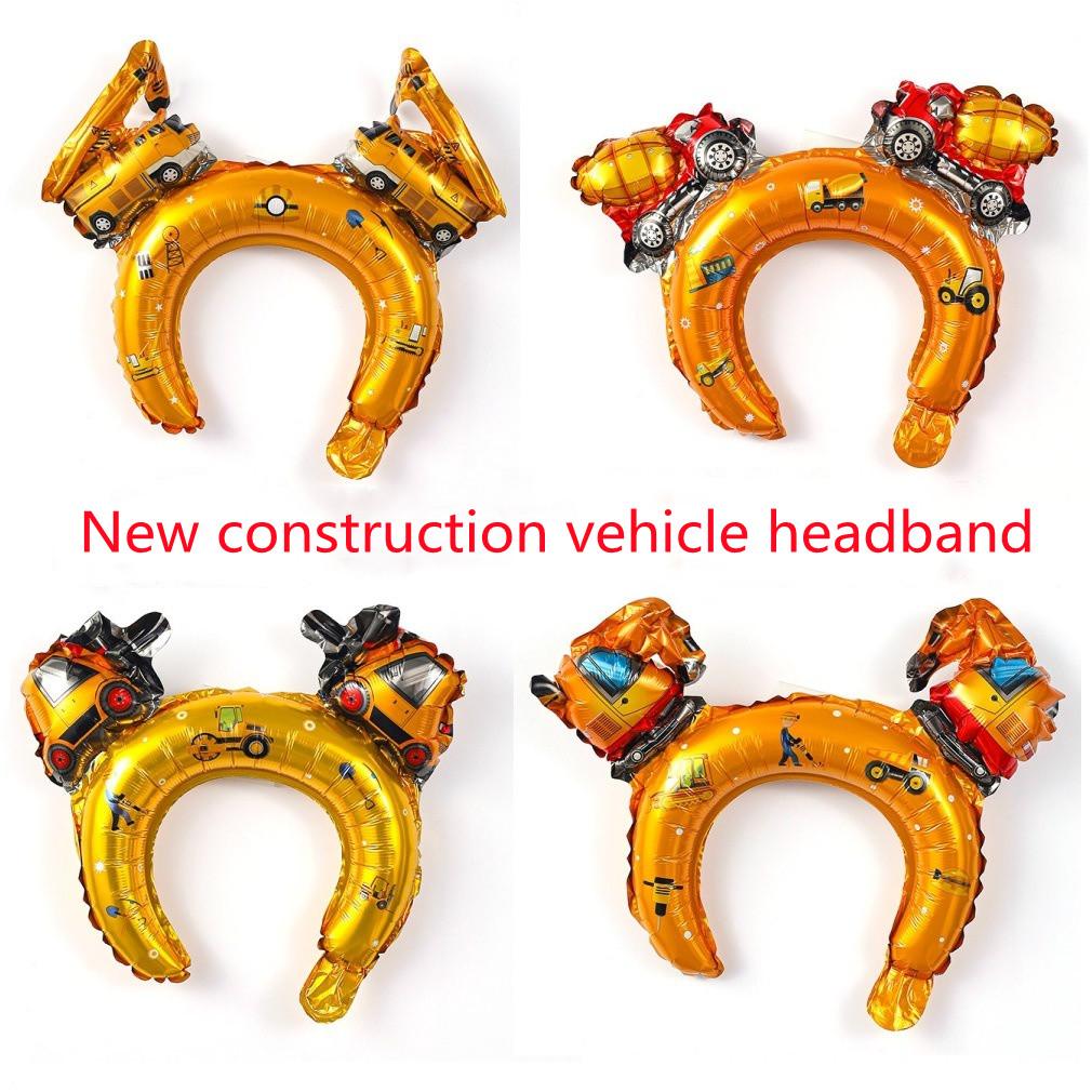 3pc Cartoon Engineering Vehicle Headband, Balloon Excavator Mixer Truck Forklift Aluminum Foil Balloon Birthday Party Headwear Supplies
3pc Cartoon Engineering Vehicle Headband, Balloon Excavator Mixer Truck Forklift Aluminum Foil Balloon Birthday Party Headwear Supplies