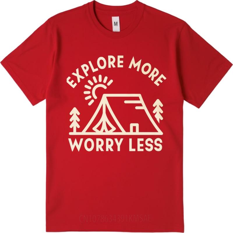 Casual Tee Solid Color Teeshirt O Neck tshirt Explore More Worry Less Tent Sun Trees Retro For Unisex Tee shirt Essential Tee S
Casual Tee Solid Color Teeshirt O Neck tshirt Explore More Worry Less Tent Sun Trees Retro For Unisex Tee shirt Essential Tee S