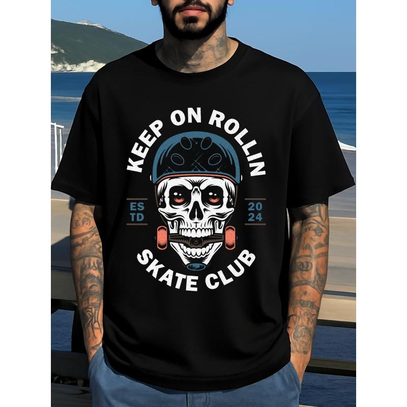 European sizes Men S Funny Skateboarding Graphic T-Shirt -Vintage Skate Club Design with Skull & Skateboard Print 4XL чорний
European sizes Men S Funny Skateboarding Graphic T-Shirt -Vintage Skate Club Design with Skull & Skateboard Print 4XL чорний
