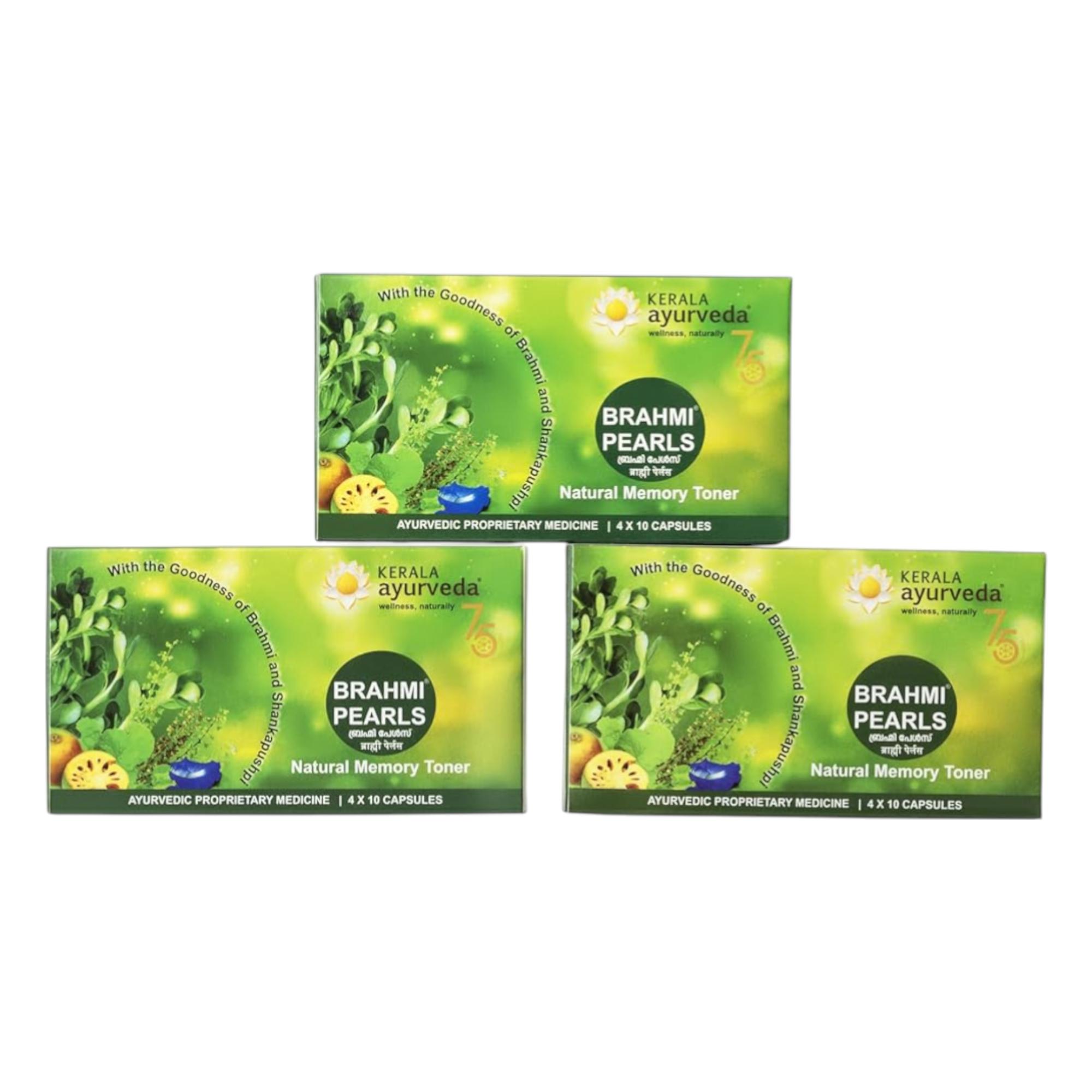 Kerala Ayurveda Brahmi Pearls Brain Wellness Capsules For Focus Mental Clarity Stress Support Ghee Based 40 Capsules X (Pack of 3)
Kerala Ayurveda Brahmi Pearls Brain Wellness Capsules For Focus Mental Clarity Stress Support Ghee Based 40 Capsules X (Pack of 3)