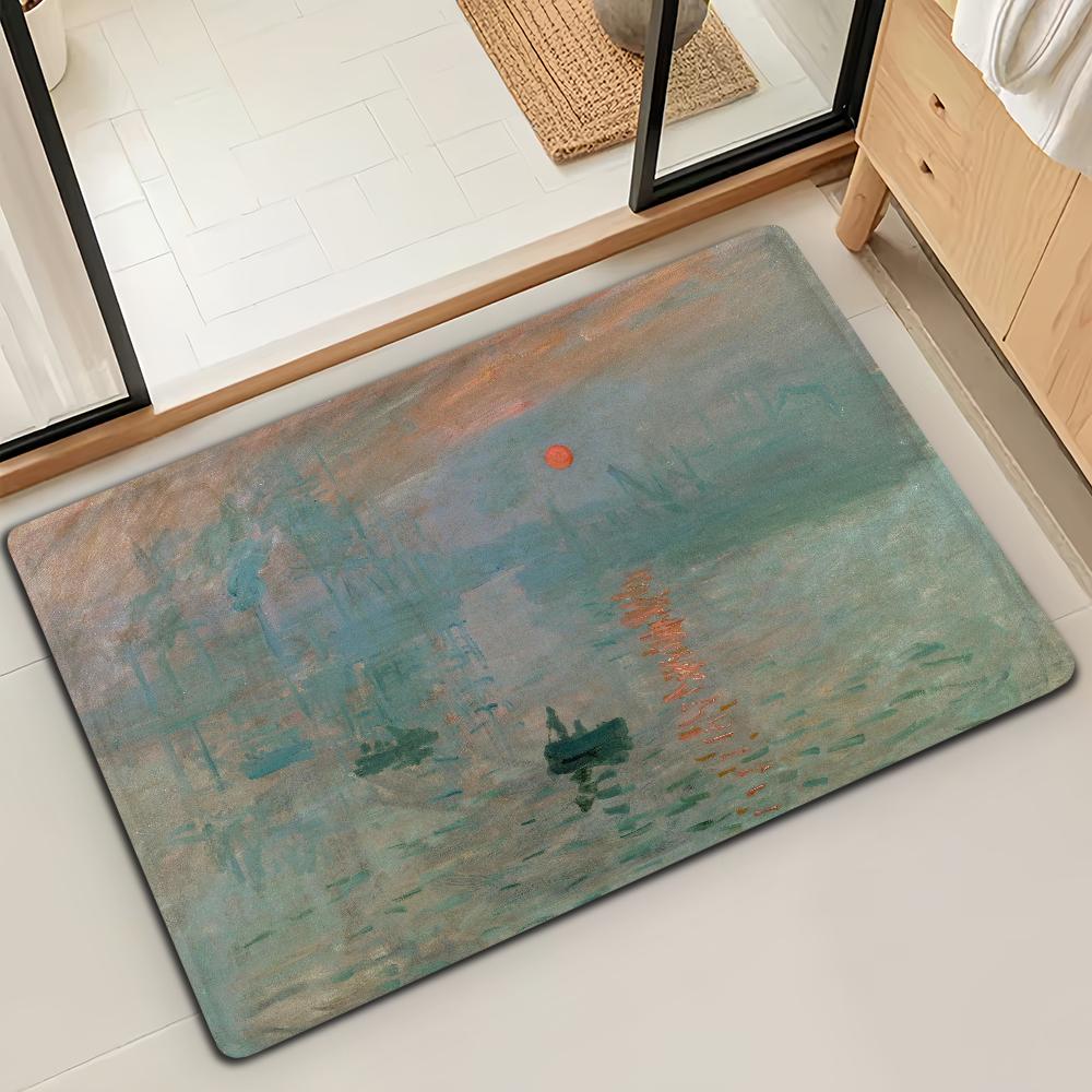 Lotus M-Monet Oil Painting Door Mat Bath Microfiber Decorative Versatile Flannel Floor Mat Quick Dry Absorbent Non-slip Sole 40cm x 60cm
Lotus M-Monet Oil Painting Door Mat Bath Microfiber Decorative Versatile Flannel Floor Mat Quick Dry Absorbent Non-slip Sole 40cm x 60cm