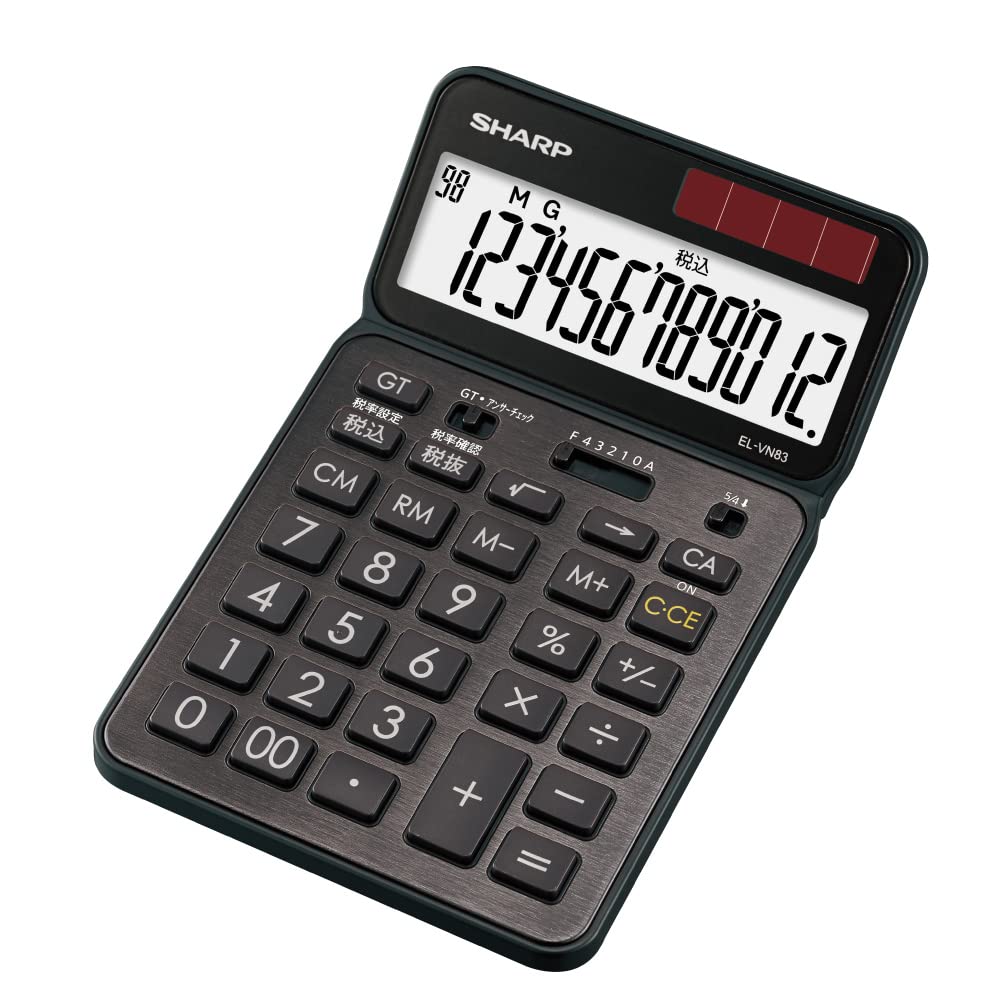 Sharp Color Design Calculator Black Premium Model & EL-VN83-BX (Antibacterial)
Sharp Color Design Calculator Black Premium Model & EL-VN83-BX (Antibacterial)