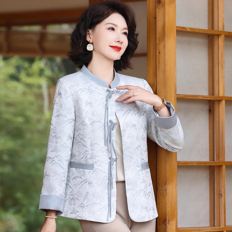 2025 Elegant Jacquard Jacket: Chinese-Inspired Spring/Autumn Style for Middle-Aged Women. 3XL (125-135 jin)
2025 Elegant Jacquard Jacket: Chinese-Inspired Spring/Autumn Style for Middle-Aged Women. 3XL (125-135 jin)