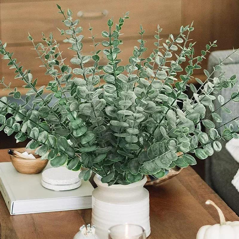 24 PCs Artificial Eucalyptus Leaves Green Plant Eucalyptus Branches Eucalyptus Stems for Wedding Party Table Home Decoration
24 PCs Artificial Eucalyptus Leaves Green Plant Eucalyptus Branches Eucalyptus Stems for Wedding Party Table Home Decoration