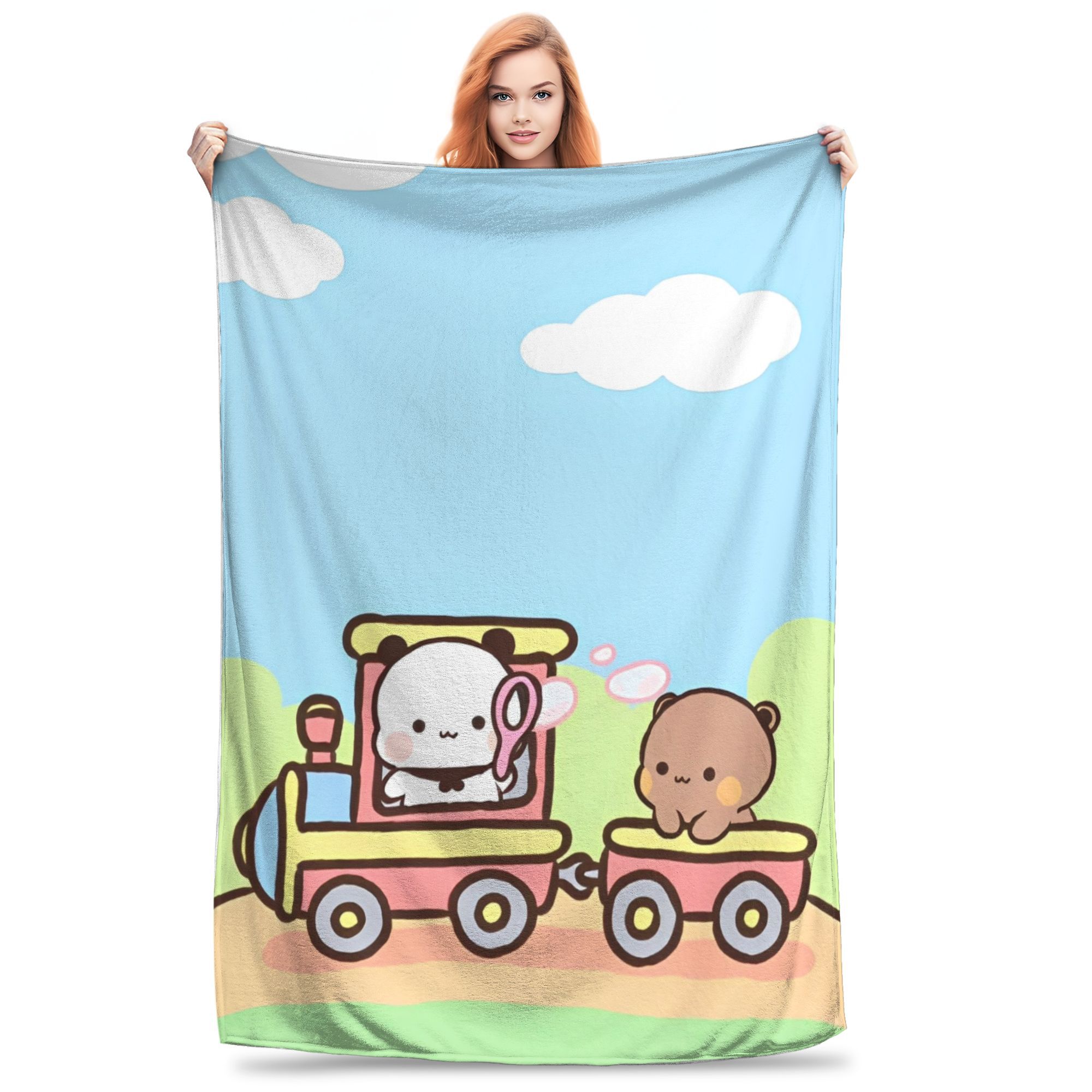 Bear Cartoon Cute Bubu Dudu Blankets Fleece Decoration Multi-function Super Soft Throw Blankets for Bed Outdoor Rug Piece 150x200cm
Bear Cartoon Cute Bubu Dudu Blankets Fleece Decoration Multi-function Super Soft Throw Blankets for Bed Outdoor Rug Piece 150x200cm