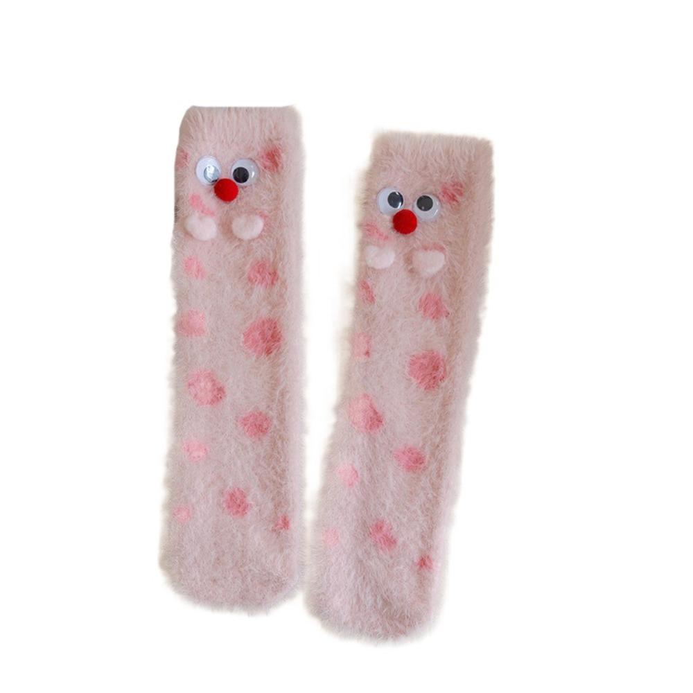 Cute Eyes Plush Dot Socks Soft Sleeping Socks Women Kawaii Mink Fur Socks Women розовый
Cute Eyes Plush Dot Socks Soft Sleeping Socks Women Kawaii Mink Fur Socks Women розовый
