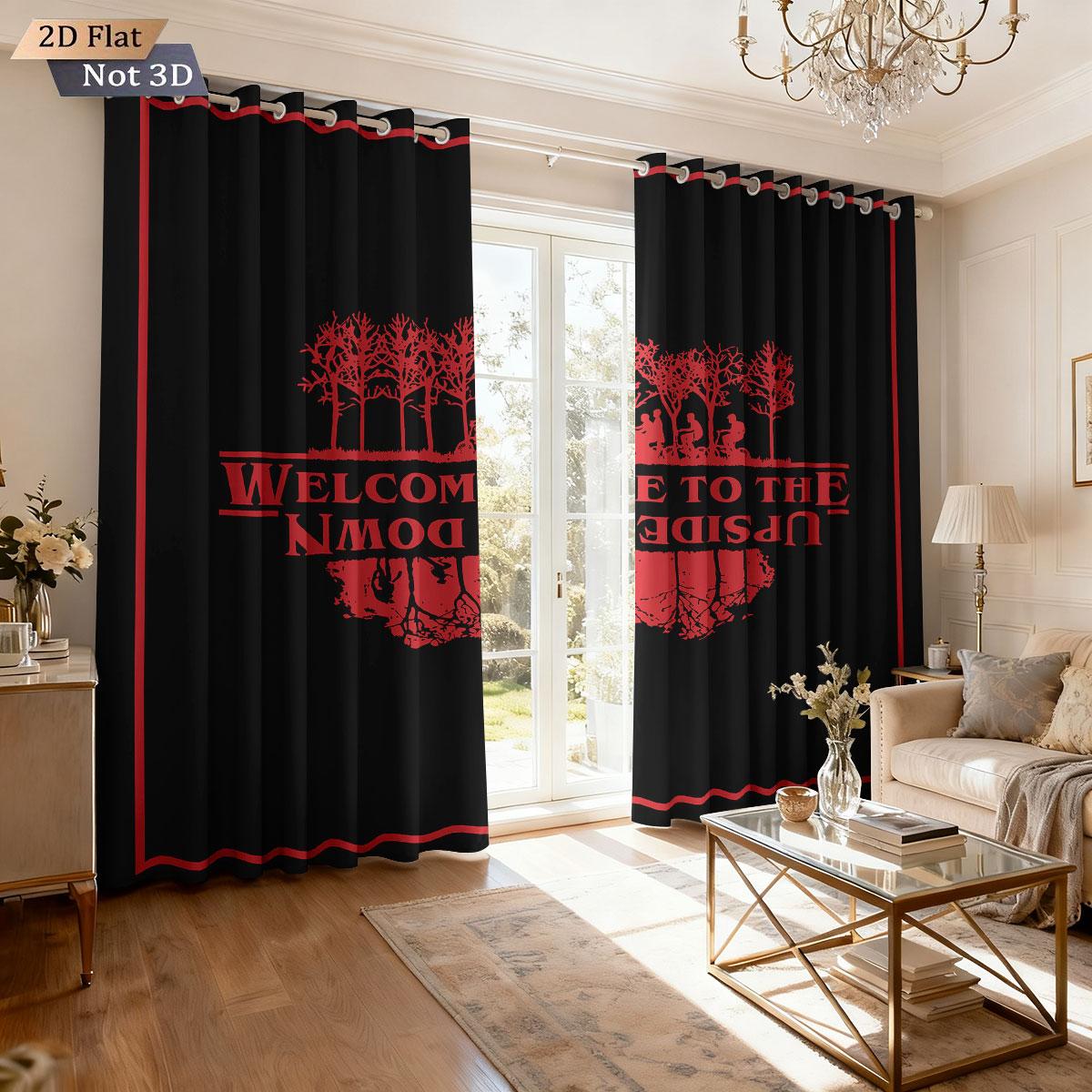 Dark Upside Down World Print Perforated Curtains Multiple Size Living Room Insulation Decoration Easy Installation Blackout Set Of 2 Made Polyester W100*H70(CM)-Hooks&1PCS
Dark Upside Down World Print Perforated Curtains Multiple Size Living Room Insulation Decoration Easy Installation Blackout Set Of 2 Made Polyester W100*H70(CM)-Hooks&1PCS