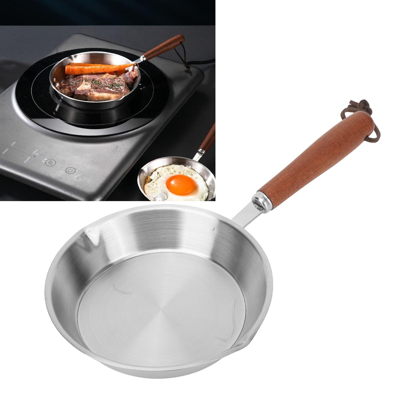 12/16cm Kitchen Frying Pan Stainless Steel Egg Pan Wooden Handle for Household Restaurant Induction Cooker Kitchen Cookware 12cm
12/16cm Kitchen Frying Pan Stainless Steel Egg Pan Wooden Handle for Household Restaurant Induction Cooker Kitchen Cookware 12cm