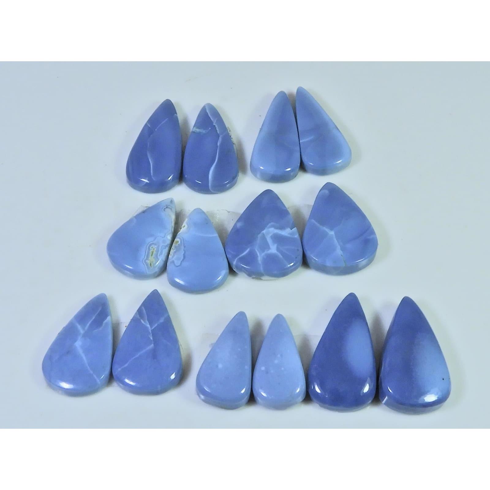 Natural Blue Opal Matched Pair Pear Cabochon Loose Gemstone 07 Pair Lot C-2048
Natural Blue Opal Matched Pair Pear Cabochon Loose Gemstone 07 Pair Lot C-2048