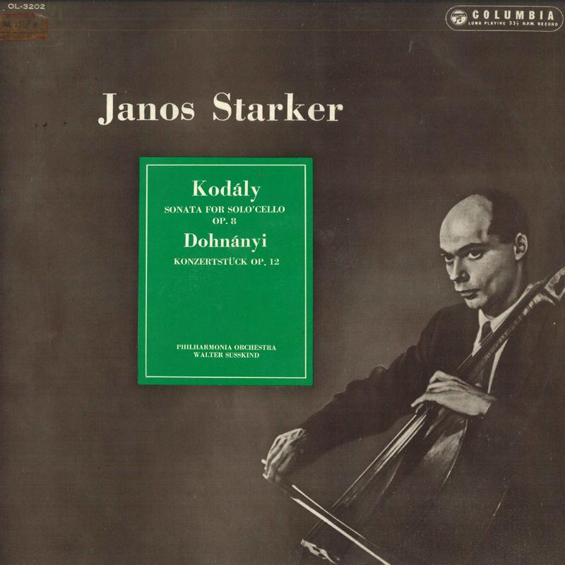 LP Record JANOS STARKER, WALTER SUSSKIND, PHI - Kodaly: Sonata For Solo Cello Op. 8 OL3202 COLUMBIA 1962 Japan Classical Used
LP Record JANOS STARKER, WALTER SUSSKIND, PHI - Kodaly: Sonata For Solo Cello Op. 8 OL3202 COLUMBIA 1962 Japan Classical Used
