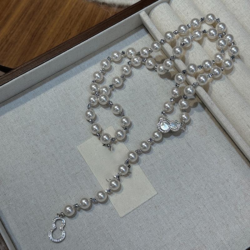 Французское ожерелье из жемчуга-горлянки, корейское, роскошное, высококлассное, темпераментное, цепочка-полотенце, модное, нишевое, универсальное изделие, украшение
Французское ожерелье из жемчуга-горлянки, корейское, роскошное, высококлассное, темпераментное, цепочка-полотенце, модное, нишевое, универсальное изделие, украшение