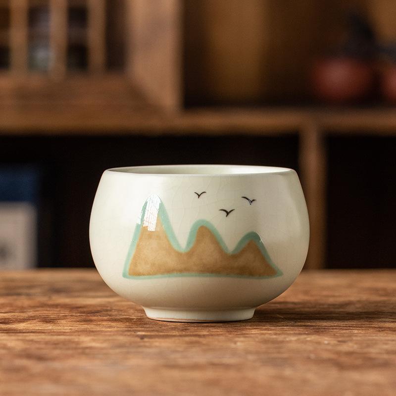Чашка для чая Юаньшань, печь Жу, чашка мастера, легкая роскошь, ретро, высококлассные бизнес-подарки, керамическая чашка для пузырьков, сувенир
Чашка для чая Юаньшань, печь Жу, чашка мастера, легкая роскошь, ретро, высококлассные бизнес-подарки, керамическая чашка для пузырьков, сувенир
