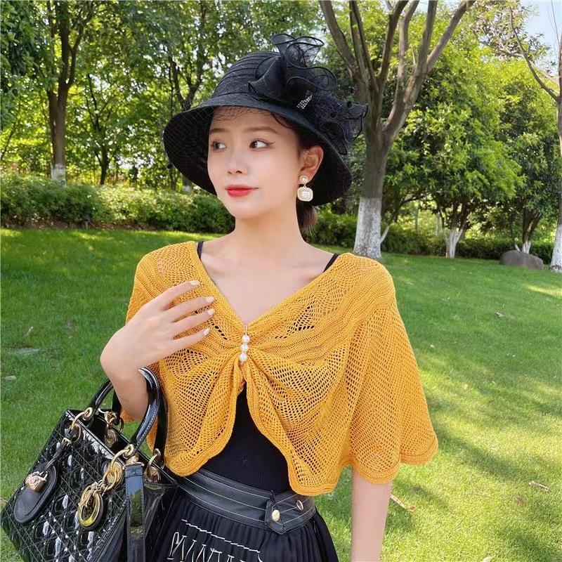 Вязаная шаль, ленивый пуловер, шарф, весна и лето, модный внешний вид с защитой от солнца, подплечники для комнаты с кондиционером, подплечники, накладные
Вязаная шаль, ленивый пуловер, шарф, весна и лето, модный внешний вид с защитой от солнца, подплечники для комнаты с кондиционером, подплечники, накладные