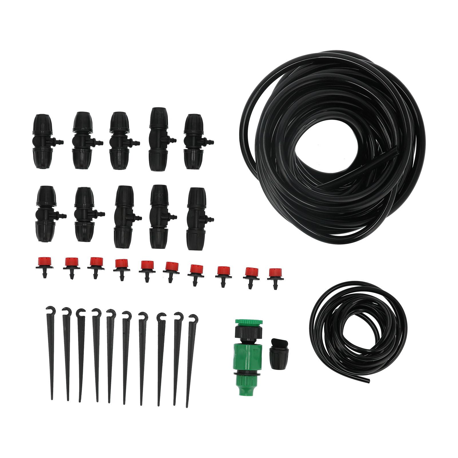 10m 8/11 Hose Adjustable Drippers Tee Kit Garden Automatic Watering Drip Irrigation System
10m 8/11 Hose Adjustable Drippers Tee Kit Garden Automatic Watering Drip Irrigation System
