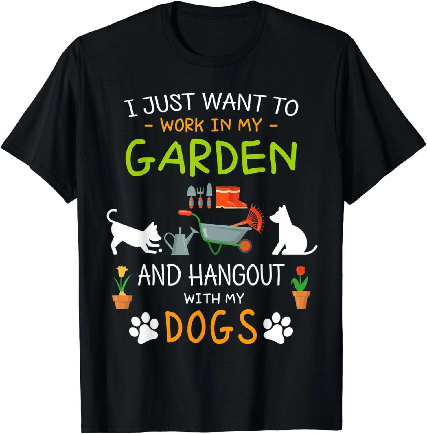 I Just Want To Work In My Garden Shirt Hang Out with Dogs Unisex T-Shirt 2XL
I Just Want To Work In My Garden Shirt Hang Out with Dogs Unisex T-Shirt 2XL