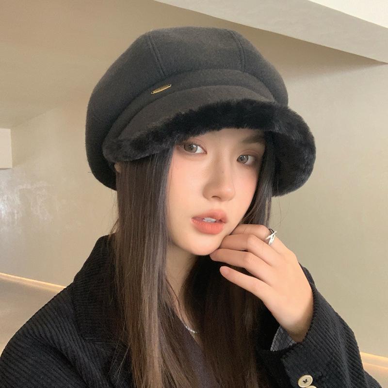 Cold hat beret women s fashion Korean version versatile duck tongue newsboy hat shows small face and velvet warm painter hat tide
Cold hat beret women s fashion Korean version versatile duck tongue newsboy hat shows small face and velvet warm painter hat tide