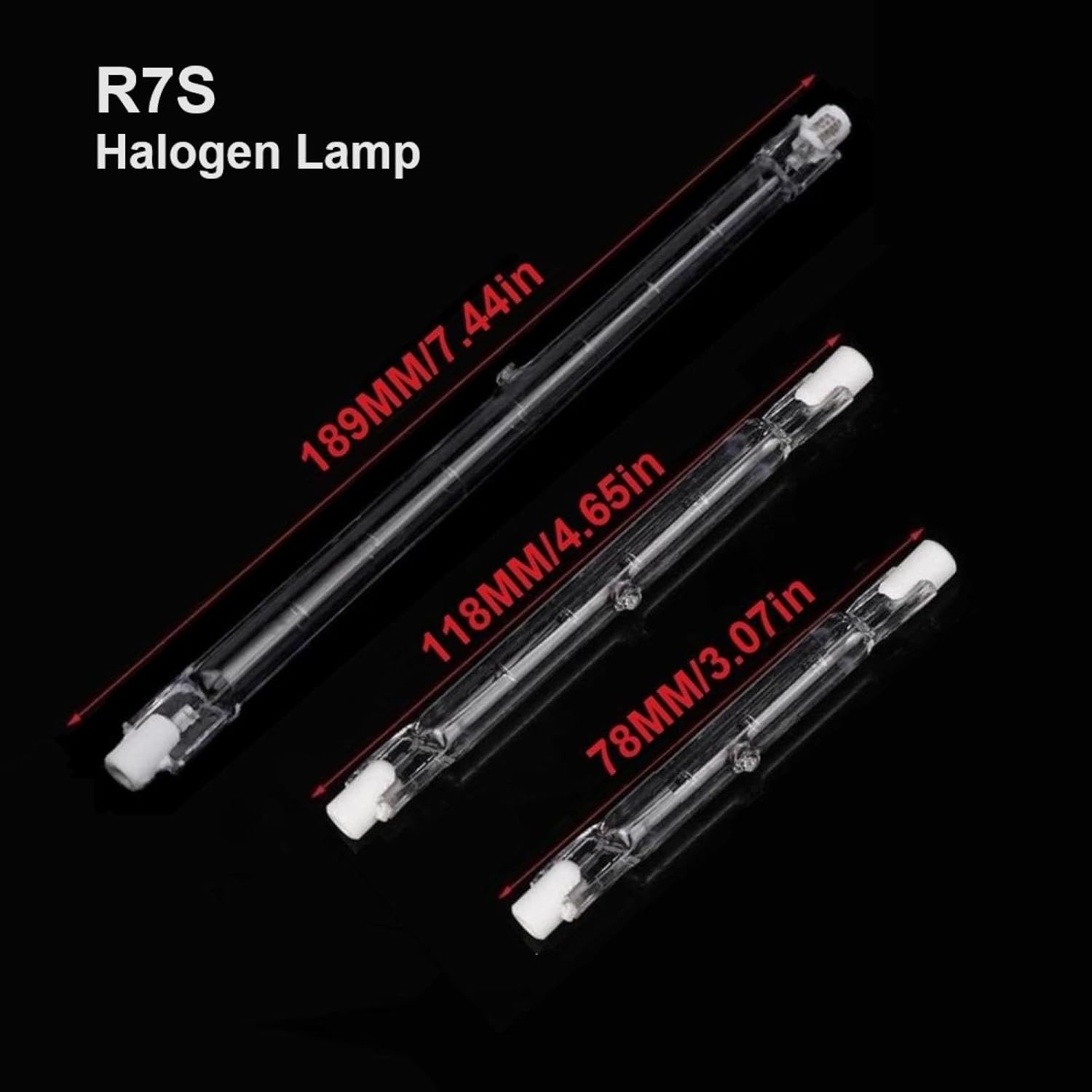 5 Pack R7S 78MM 100w 150w 118mm 300W 230V 400W,R7S Halogen Linear Light Bulb, 189MM 1000W Dimmable Halogen Lamp for Construction Work Landscape 78mm-100w
5 Pack R7S 78MM 100w 150w 118mm 300W 230V 400W,R7S Halogen Linear Light Bulb, 189MM 1000W Dimmable Halogen Lamp for Construction Work Landscape 78mm-100w