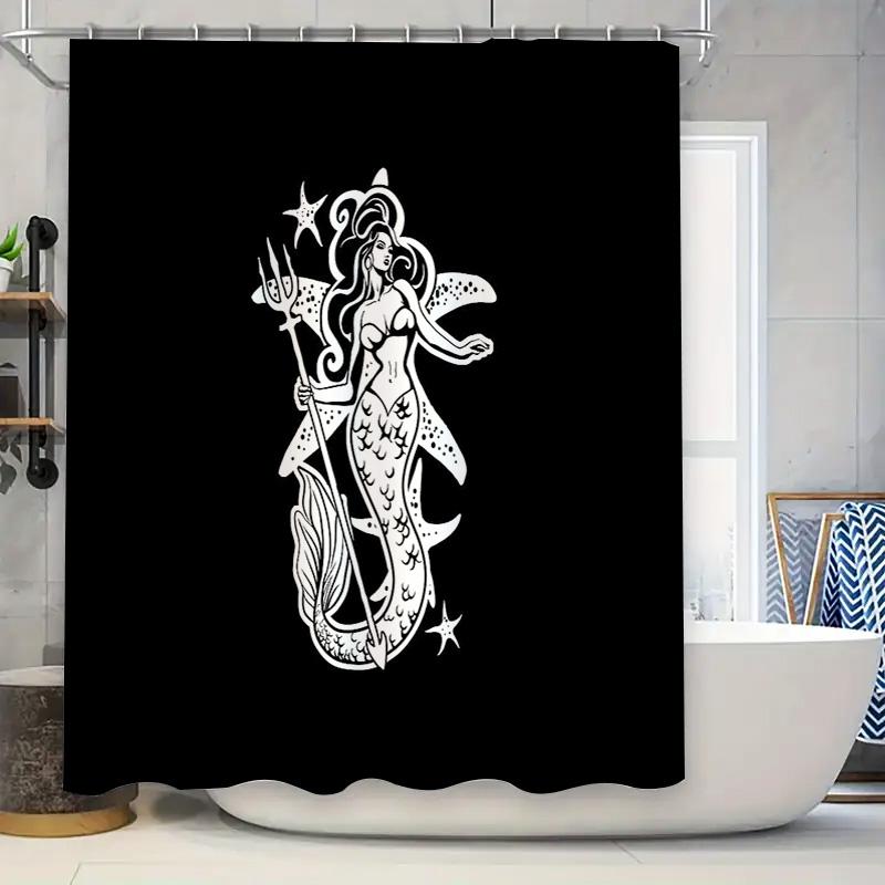 Mermaid Shower Curtain Ocean Wave Sea Princess Bathroom Decor Vintage Coastal Home Decor Blue Backdrop Waterproof Artistic Print W60H190(CM)-1 Pcs
Mermaid Shower Curtain Ocean Wave Sea Princess Bathroom Decor Vintage Coastal Home Decor Blue Backdrop Waterproof Artistic Print W60H190(CM)-1 Pcs