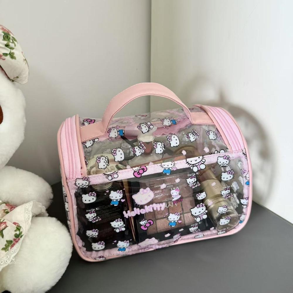Hello Kitty Cosmetic Bag Sweetheart makeup tot exquisite toiletries Makeup Bag Transparent Travel Storage Bag Women s Clutch
Hello Kitty Cosmetic Bag Sweetheart makeup tot exquisite toiletries Makeup Bag Transparent Travel Storage Bag Women s Clutch