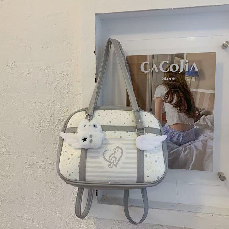 Autumn Japanese Messenger Shoulder Bag Large Capacity Office Commuter Bag for Women Textured Casual and Simple Style School Bag білий
Autumn Japanese Messenger Shoulder Bag Large Capacity Office Commuter Bag for Women Textured Casual and Simple Style School Bag білий