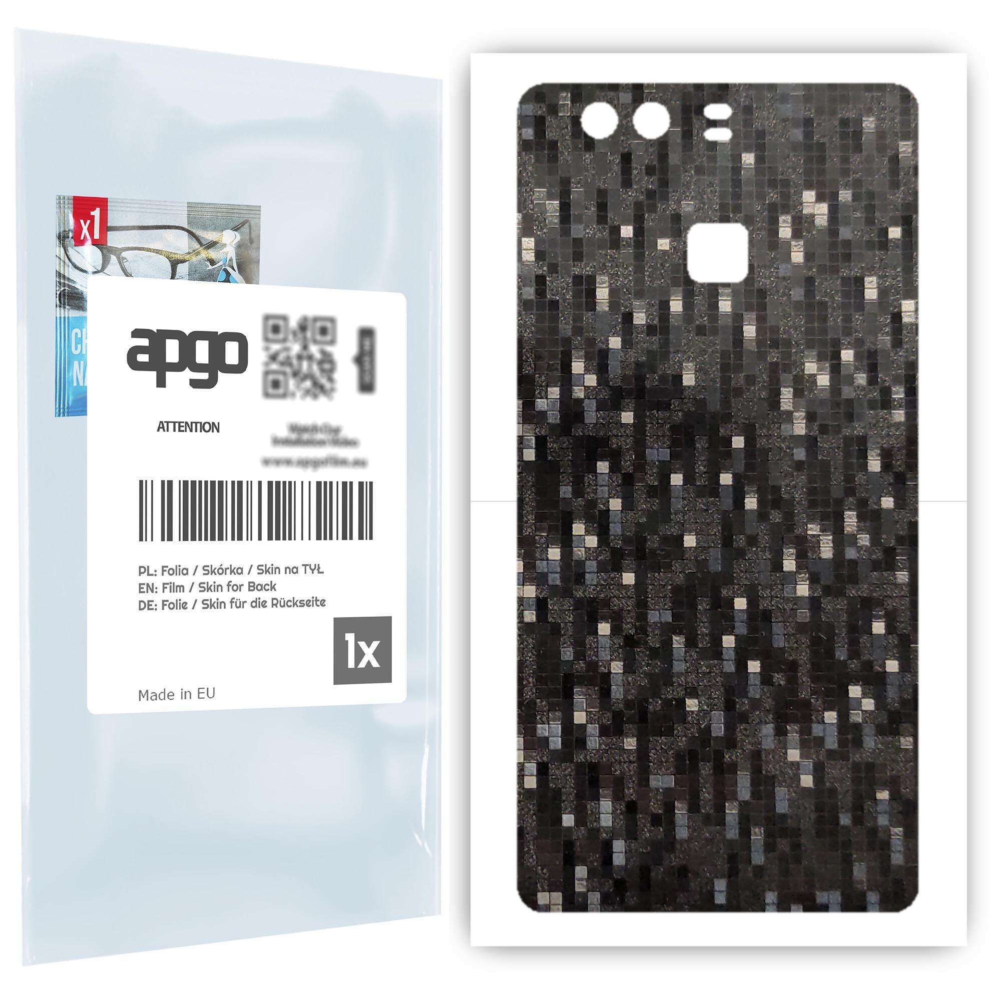 apgo Protective Skin Sticker for the back compatible with Huawei P9, Wrap Film, Foil, Vinyl - Pattern Carbon Black Pixel
apgo Protective Skin Sticker for the back compatible with Huawei P9, Wrap Film, Foil, Vinyl - Pattern Carbon Black Pixel