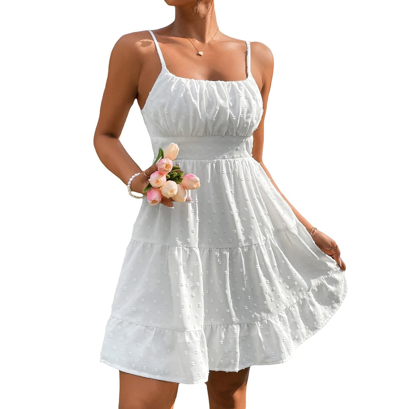 Женское платье-солнце, летнее, повседневное, однотонное, без рукавов, платье-топ S
Женское платье-солнце, летнее, повседневное, однотонное, без рукавов, платье-топ S