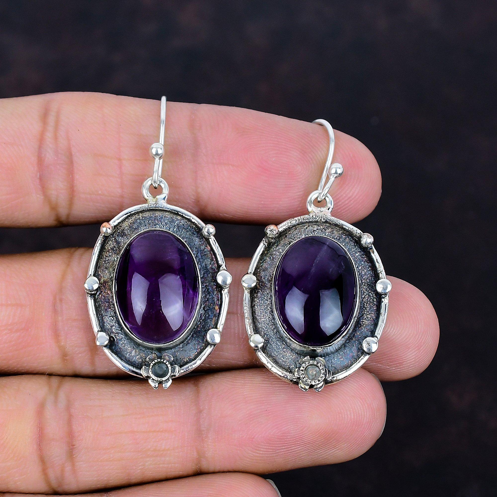 Star amethyst earring handmade real gemstone earrings 925 sterling silver earring antique jewelry very pretty drop earrings gifts for friend
Star amethyst earring handmade real gemstone earrings 925 sterling silver earring antique jewelry very pretty drop earrings gifts for friend